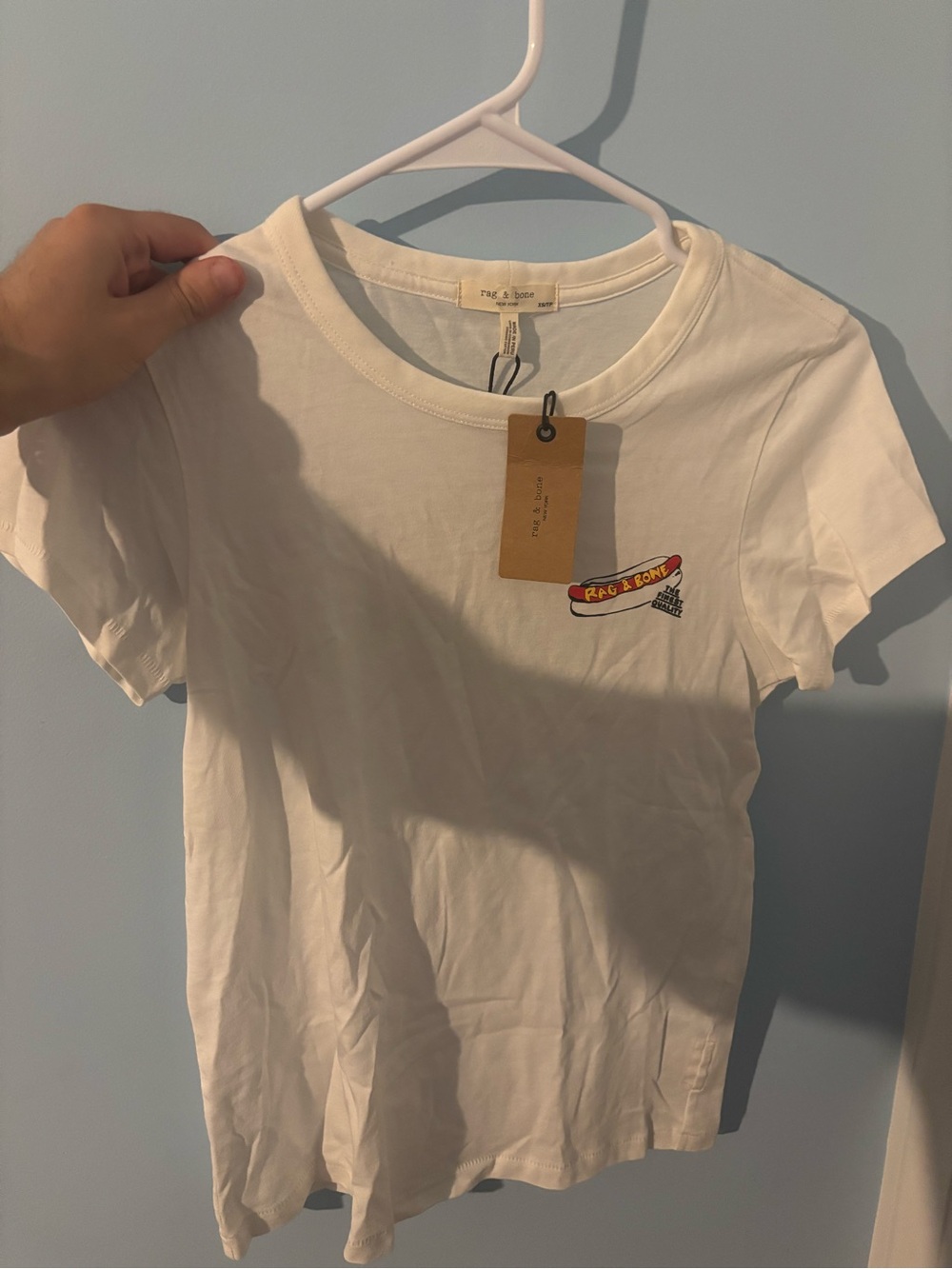 rag & bone women’s  White Graphic Tee size xs